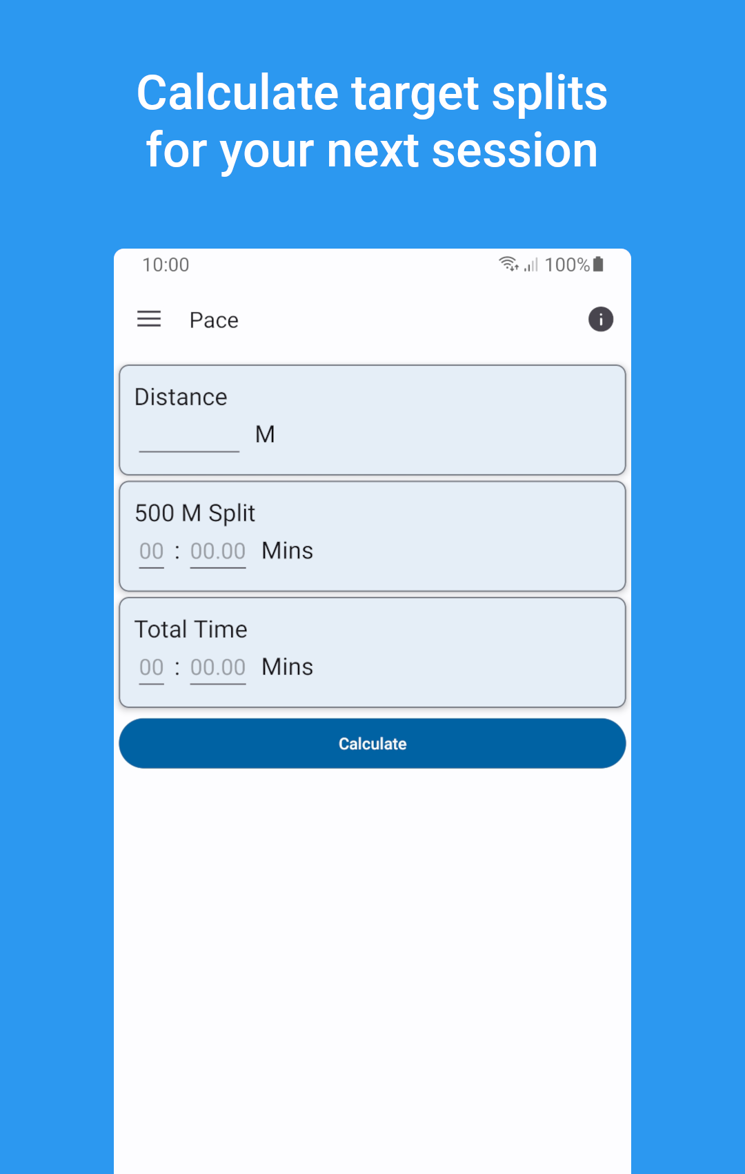 Rower Stuff App Screen 1